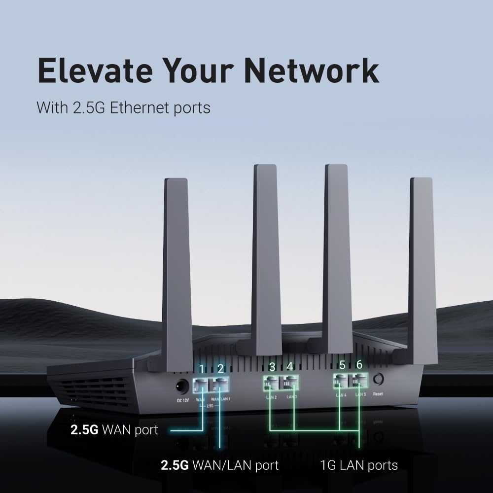 GL.iNet GL-MT6000 (Flint 2) WiFi 6 Router & GL.iNet GL-SFT1200 (Opal) Secure Travel WiFi Router - Image 4