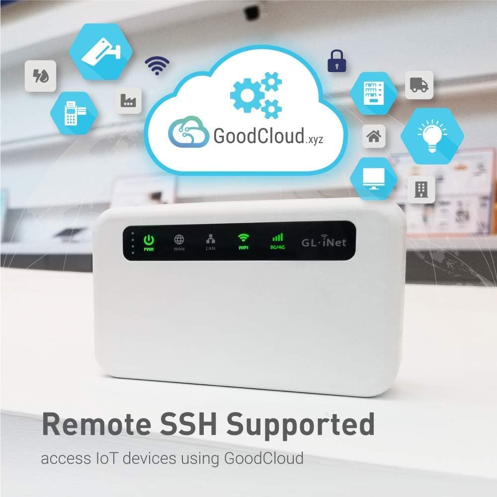 GL.iNet GL-XE300 (Puli) 4G LTE Industrial IoT Gateway, Router/Access Point/Extender/WDS, OpenWrt, 5000mAh Battery, OpenVPN, Remote SSH, WPA3, IPv6 (EG25G), Global Version - Image 7