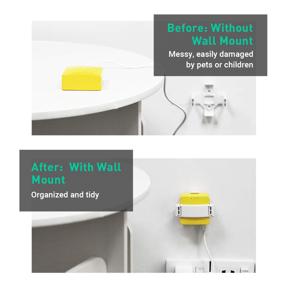 GL.iNet WiFi Router Holder Wall Mount with Screws, Compatible with GL-AR150, GL-AR150-Ext, GL-AR300M, GL-AR300M-Ext, GL-MT300N-V2 Mini Router, Networking Device Bracket, Easy to Install (White) - Image 4