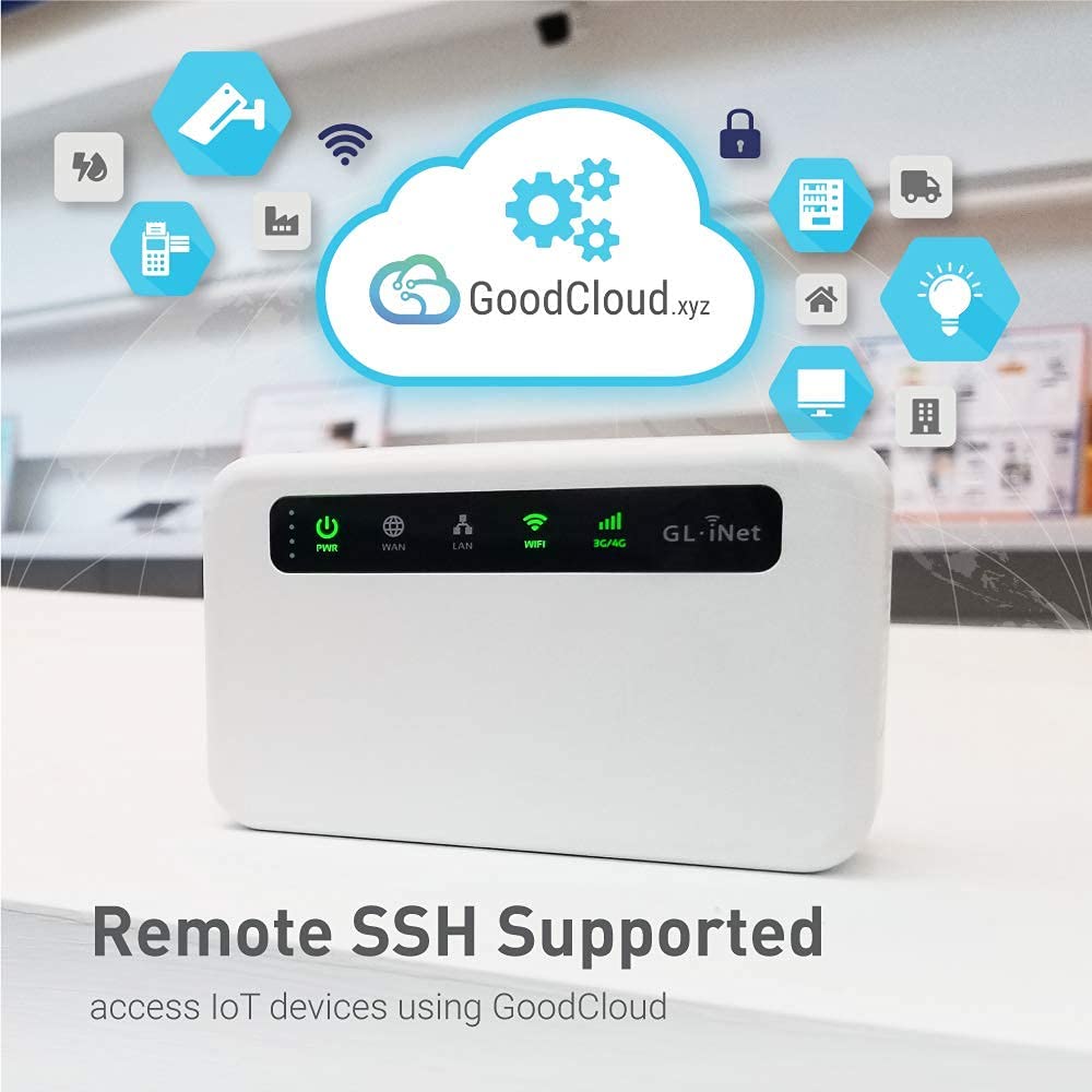 GL.iNetGL-XE300(Puli) 4GLTEMobileSmartVPNRouter|PortableWiFiWirelessTravel Hotspot,SupportATT,T-Mobile,Router/AccessPoint/Extender/WDSMode,OpenWrt, 5000mAhBattery,OpenVPNClient (EC25-AF) - Image 4