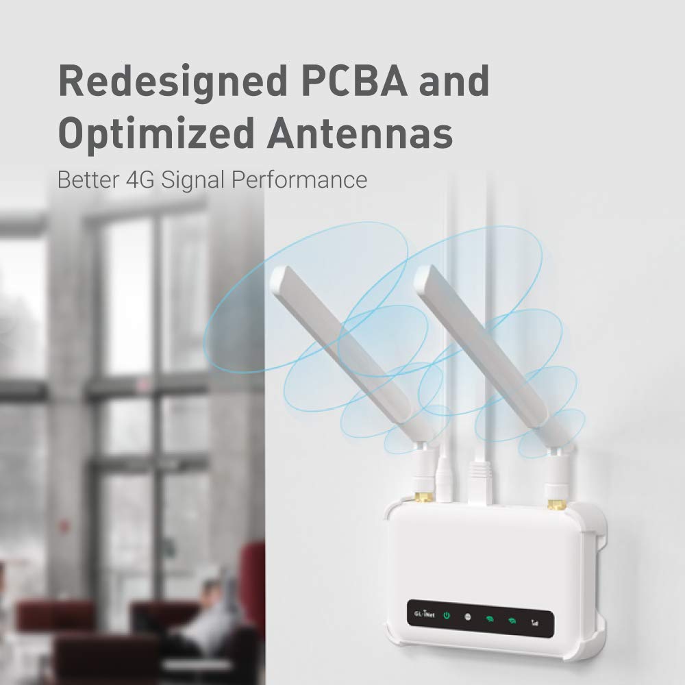 GL-X750V2 (Spitz) T-Mobile/AT&T IoT Device Certified, 4G LTE VPN Router Without BLE Module, AC750 Dual-Band Wi-Fi, RV & Offshore Internet, OpenWrt, IoT Gateway, MicroSD Cardslot, North America only - Image 6