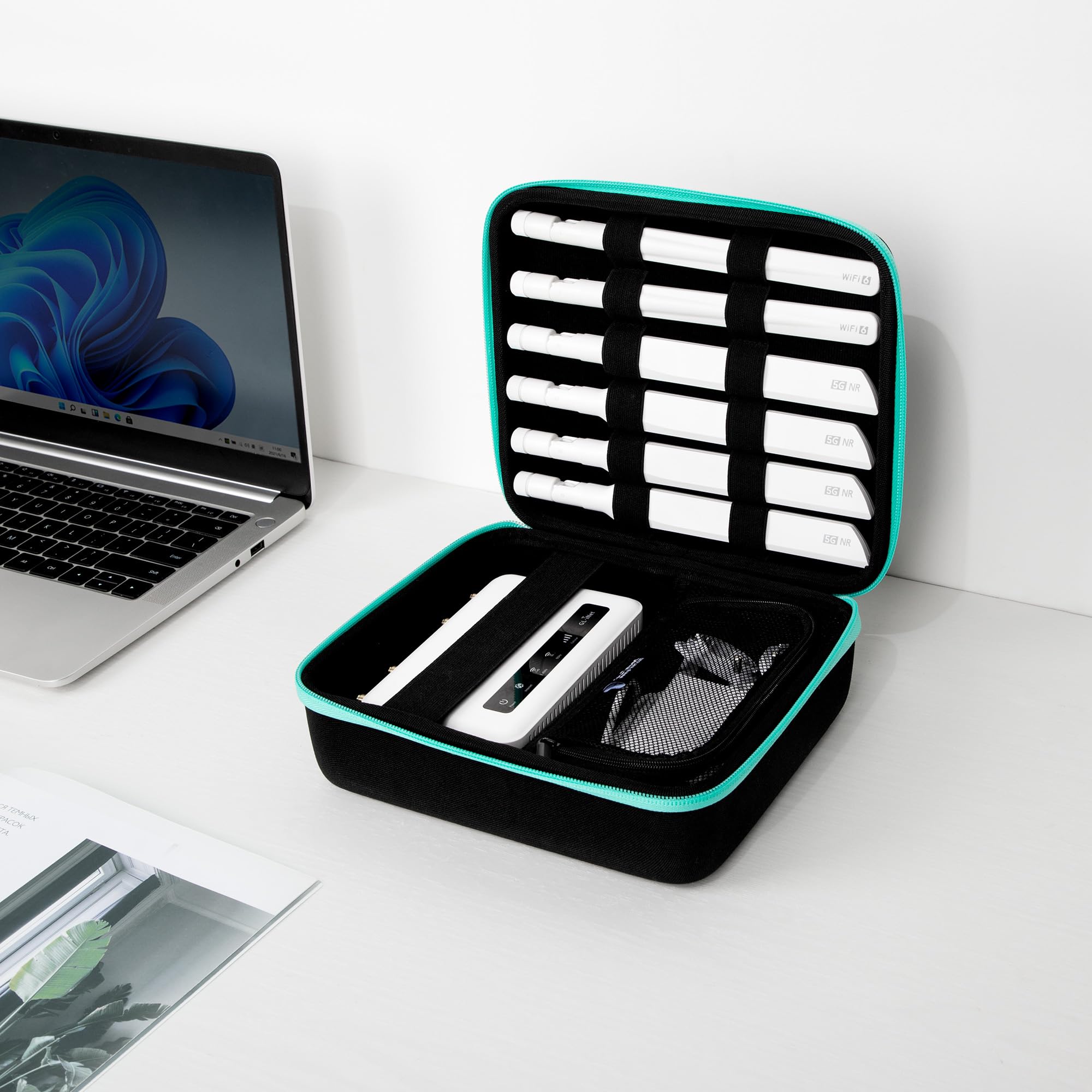 Travel Large Organizer Pouch Case for Cellular Routers GL-X2000/GL-X3000/GL-XE3000 | Hard Drive Bag | Compatible with Chargers, Cables, Travel Routers, and Cellular Routers - Image 3